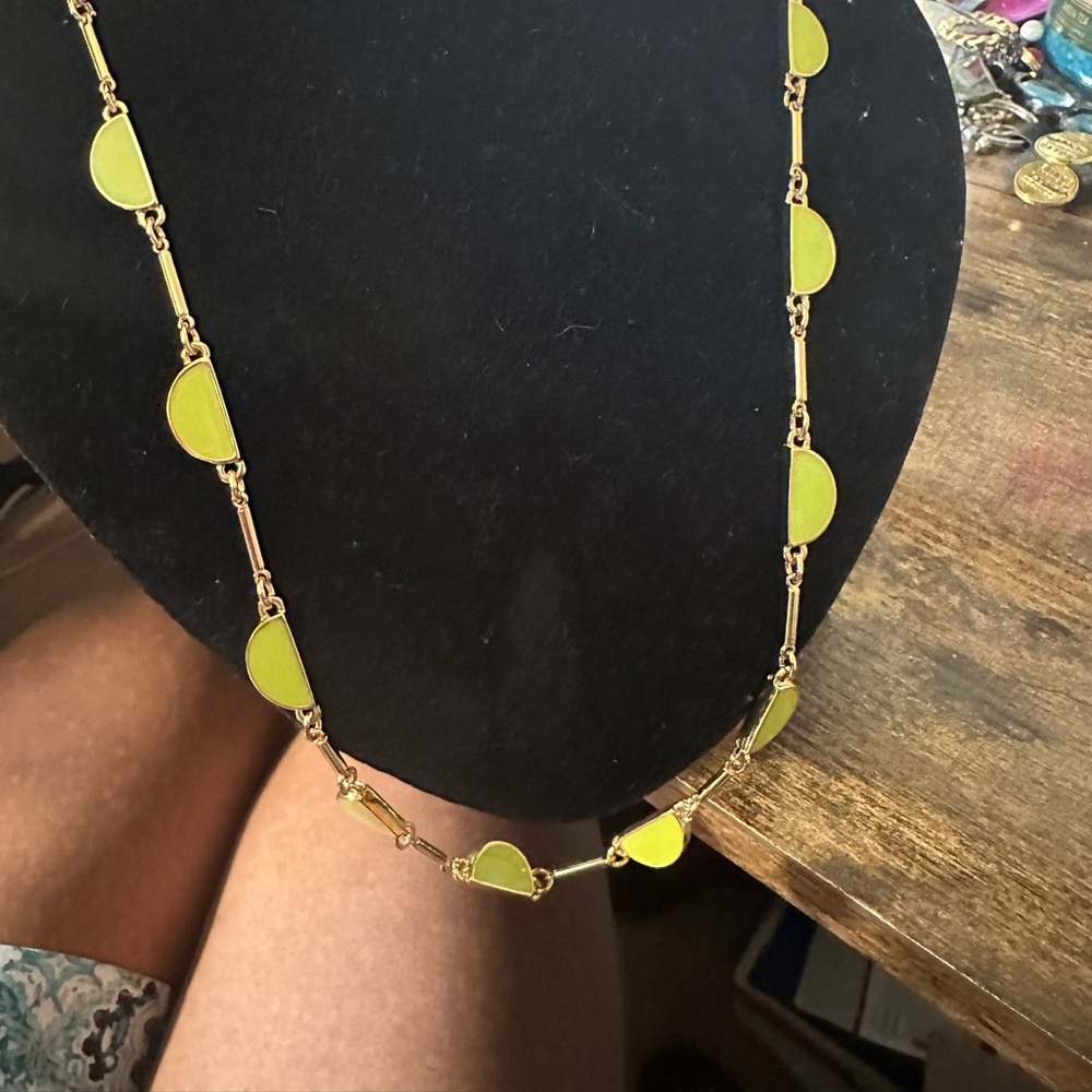 Kate Spade Gold tone and enamel necklace NWT